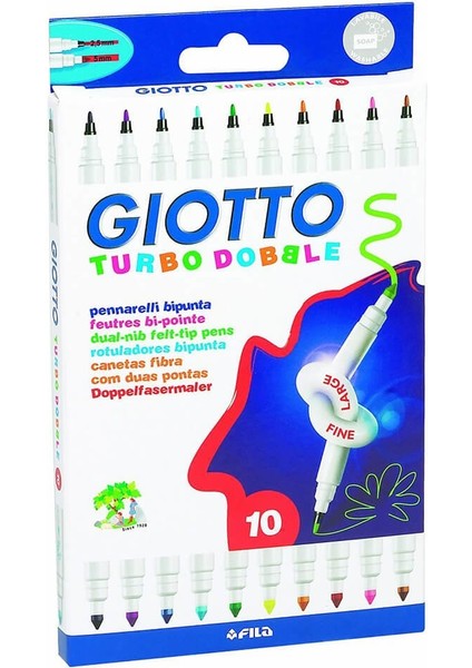 Turbo Double Keçeli Kalem 10 Renk 424600
