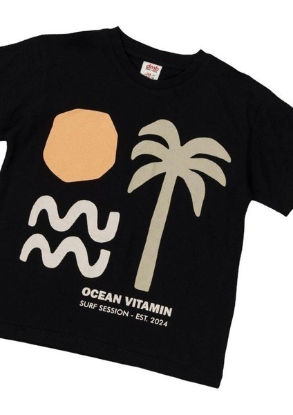 Erkek Çocuk Önü Baskılı Pamuklu T-Shirt fiyatları