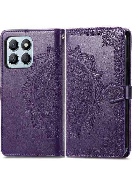 Onur X8B Için Flip Case Zarif Desen Kapak Çevirin Deri Kılıf Basit (Yurt Dışından)