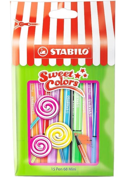 Pen 68 Sweet Colors Mini 15 Renk
