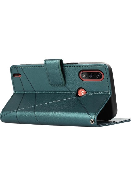 Motorola Moto E7 Güç Darbeye Dayanıklı Şok Emici Kickstand Için Flip Case (Yurt Dışından)