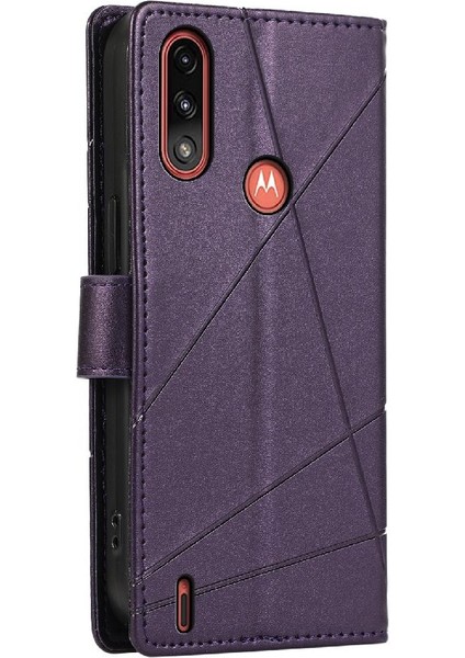 Motorola Moto E7 Güç Darbeye Dayanıklı Şok Emici Kickstand Için Flip Case (Yurt Dışından)