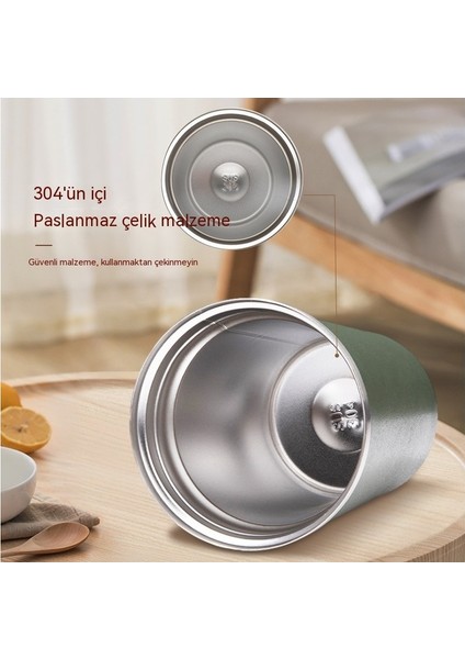Fastdeal Store Akıllı Sıcaklık Göstergesi Kahve Fincanı 304 Paslanmaz Çelik Termos Bardak Amerikan Soğuk Su Bardağı Hediye Fincan (Yurt Dışından)