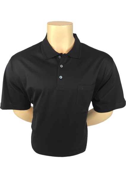 Er T-Shirt Kısa Kol Polo Yaka Battal Basıc