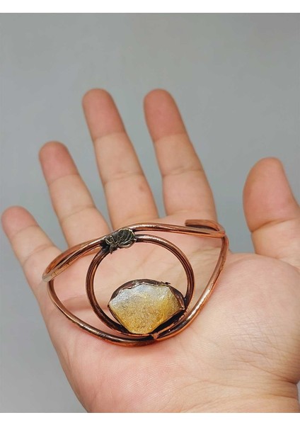 Sitrin Taşı Motifli Bakır Bileklik (52526) modelleri