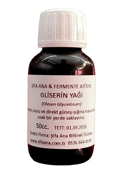 Bitkisel Gliserin Yağı (50CC.)