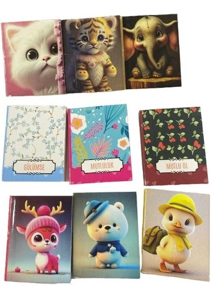 Ceren Mini Çizgisiz Not Defteri 4x5 cm 120 Sayfa ( 1 Adet Fiyatıdır )
