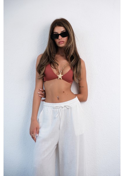 Beli Lastikli Bağlama Detaylı Pantolon indirimleri