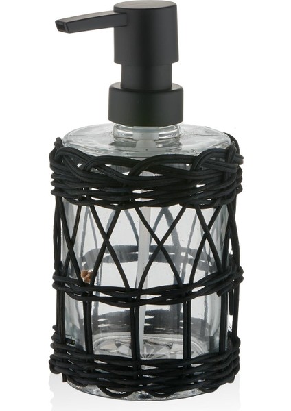 The Mia Rattan Sıvı Sabunluk Siyah 330 ml