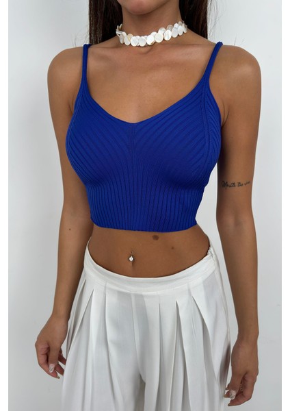 V Yaka Crop Bluz fırsatları