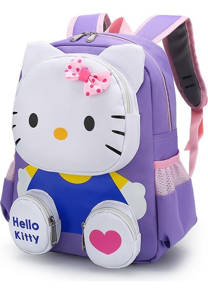 Anaokulu Okul Çantası Örümcek Adam Sırt Çantası Karikatür Kitty Kedi Sırt Çantası Birinci Sınıf Küçük Okul Çantası (Yurt Dışından)