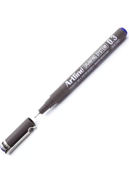 Çizim Kalemi 0.3 mm Mavi EK-233