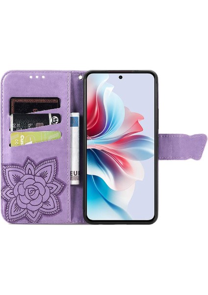 Oppo Oppo 11F 5g Cüzdan Kelebek Çok Renkli Iş Kanat Için Kılıf (Yurt Dışından) modelleri