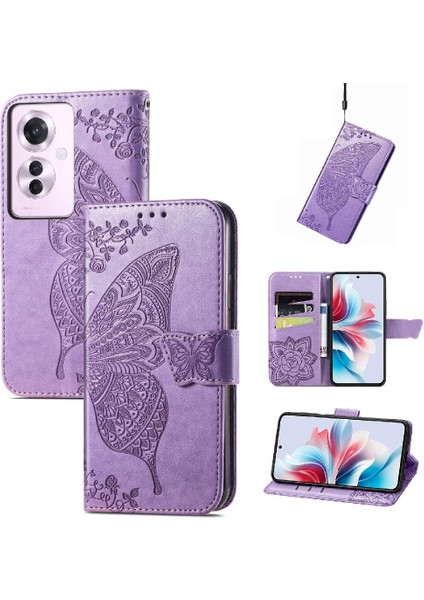 Oppo Oppo 11F 5g Cüzdan Kelebek Çok Renkli Iş Kanat Için Kılıf (Yurt Dışından) fırsatları