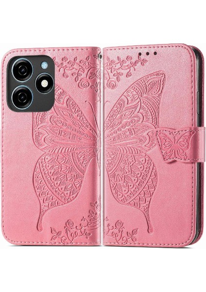 Tecno Spark 20C Kelebek Çok Renkli Cüzdan Iş Için Flip Case (Yurt Dışından)