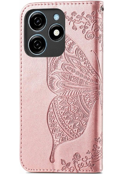 Tecno Spark 20C Kelebek Çok Renkli Cüzdan Iş Için Flip Case (Yurt Dışından)