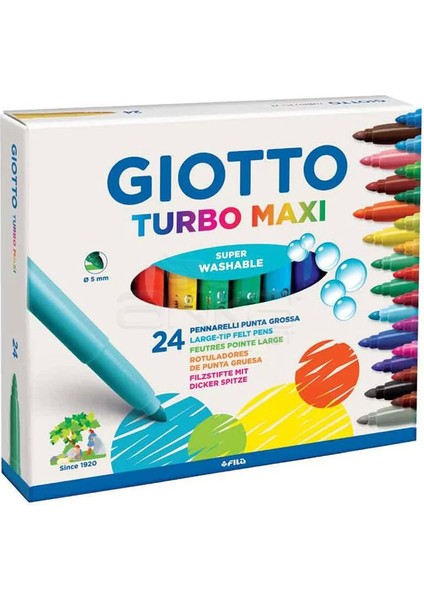 Turbo Maxi Jumbo Keçeli Kalem 24LÜ 455000
