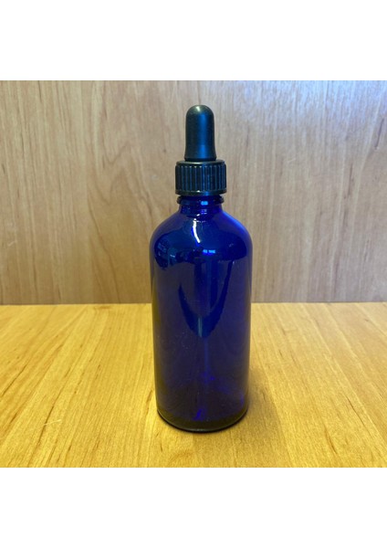 100ML Mavi Cam Damlalıklı Şişe , Siyah Plastik Kapak , 100 cc Mavi Cam Damlalıklı Şişe x 6 Adet fiyatları
