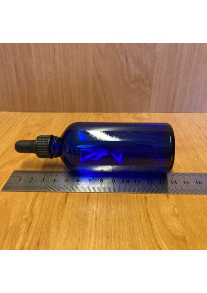 100ML Mavi Cam Damlalıklı Şişe , Siyah Plastik Kapak , 100 cc Mavi Cam Damlalıklı Şişe x 6 Adet modelleri