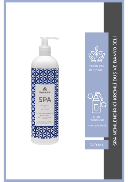 Kallos Spa Nemlendirici Kremli Duş ve Banyo Jeli 500 ml