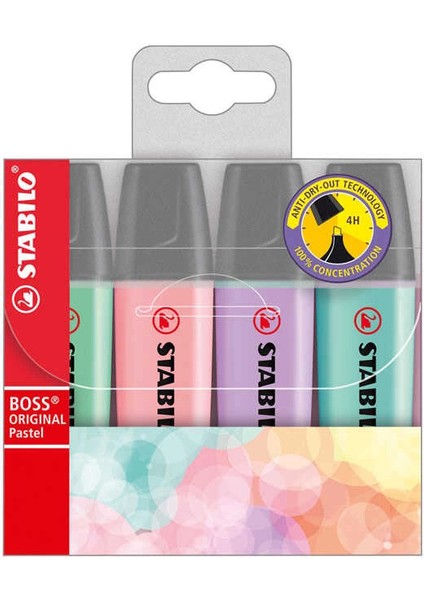 Fosforlu Kalem Boss Pastel 4'lü fiyatları