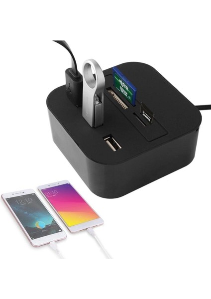Port 2.0 USB Çoklayıcı ve Kart Okuyucu Concord C-847 modelleri