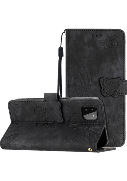 Samsung Galaxy A22 5g Kart Yuvaları Tutucu Manyetik Kapatma Pu Için Flip Case (Yurt Dışından)