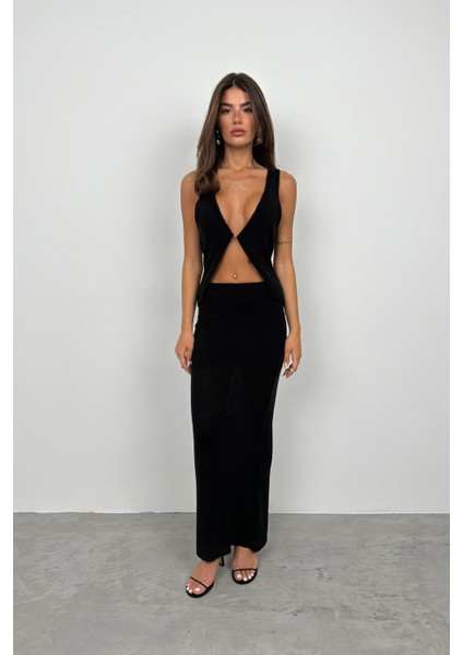 Askılı Dokulu Bluz