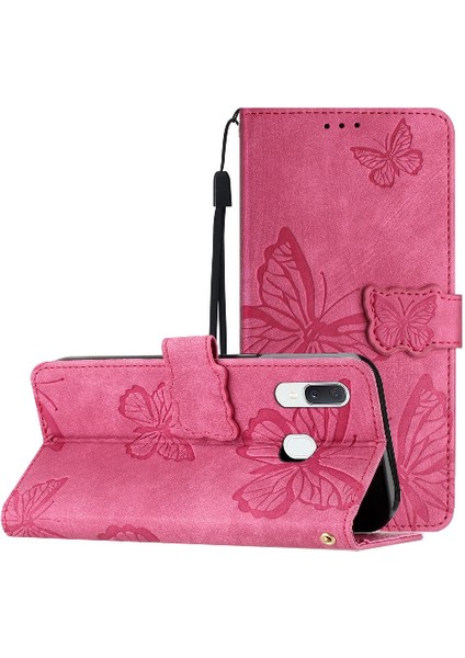 Samsung Galaxy A40 Pu Deri Manyetik Kapatma Cüzdan Kartı Için Flip Case (Yurt Dışından)