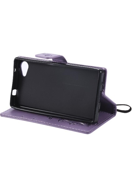 Sony Xperia Z5 Mini Flip Kickstand Pu Deri Manyetik Kapak Için Flip Case (Yurt Dışından)