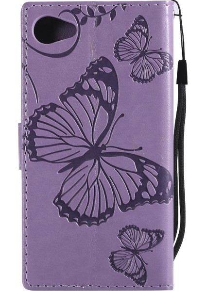 Sony Xperia Z5 Mini Flip Kickstand Pu Deri Manyetik Kapak Için Flip Case (Yurt Dışından)