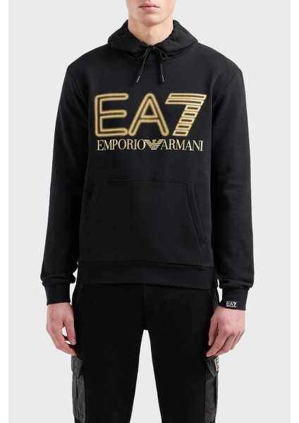 Ea7 % 100 Pamuklu Regular Fit Kapüşonlu Sweat Erkek Sweat 3DPM64 Pjshz 0208