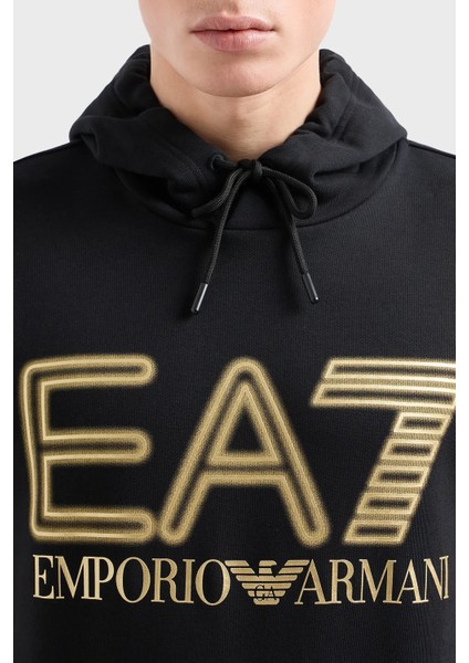 Ea7 % 100 Pamuklu Regular Fit Kapüşonlu Sweat Erkek Sweat 3DPM64 Pjshz 0208