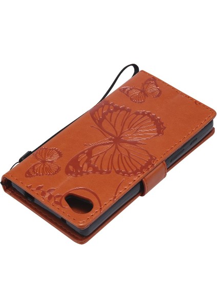 Sony Xperia Z5 Mini Flip Kickstand Pu Deri Manyetik Kapak Için Flip Case (Yurt Dışından)