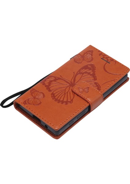 Sony Xperia Z5 Mini Flip Kickstand Pu Deri Manyetik Kapak Için Flip Case (Yurt Dışından)