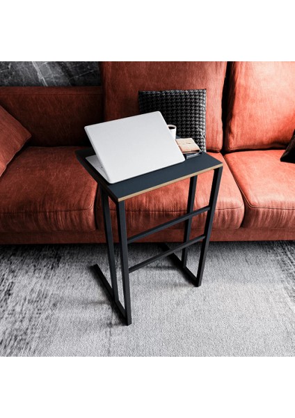 Bilgisayar Sehpası Laptop Masası Notebook Standı Füme 1410