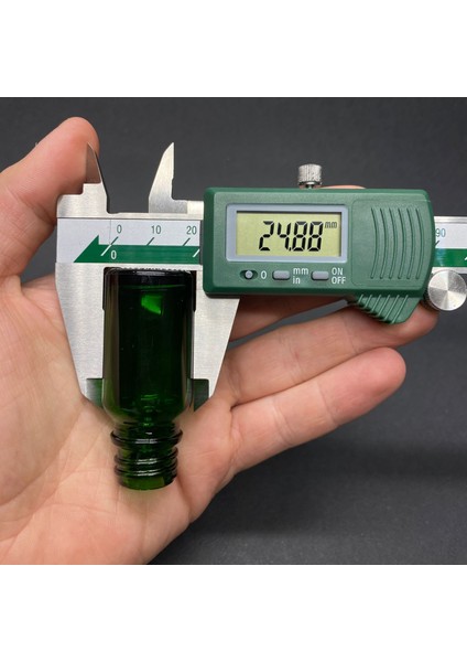 10ML Yeşil Cam Damlalıklı Şişe , Gümüş Metal Kapak , 10 cc Yeşil Cam Damlalıklı Şişe x 6 Adet