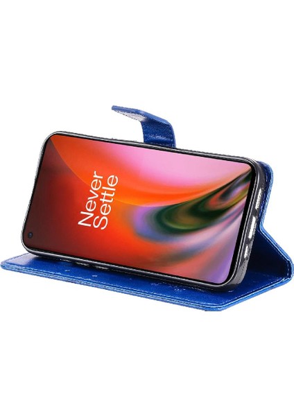 Oneplus Nord 2 5g Darbeye Kapak Pu Deri Flip Kickstand Için Flip Case (Yurt Dışından)