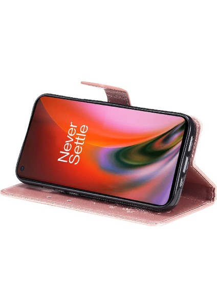 Oneplus Nord 2 5g Darbeye Kapak Pu Deri Flip Kickstand Için Flip Case (Yurt Dışından)