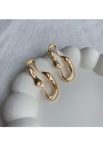 Kadın Küpe Içi Boş Küçük Oval Soyut Küpe fiyatları