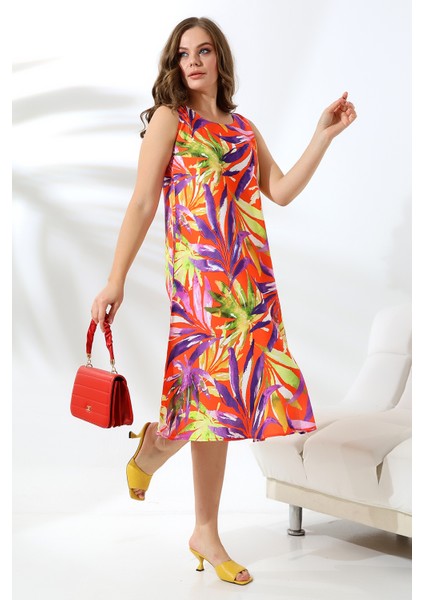 Yazlık Askılı Viskon Elbise 2691 modelleri