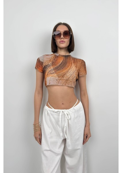 Desenli Tül Bluz fiyatları