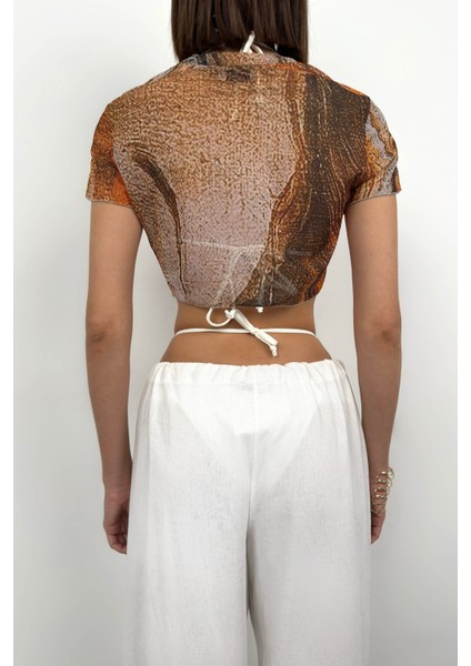 Desenli Tül Bluz indirimleri