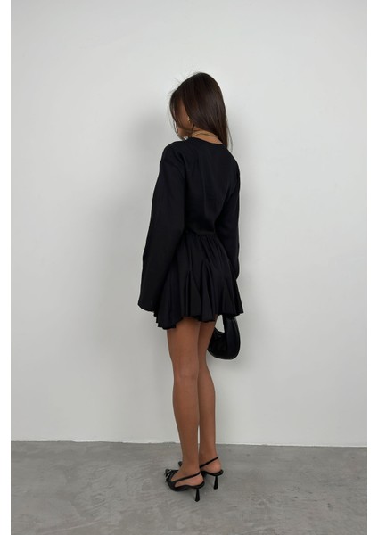 Kayık Yaka Uzun Kol Crop indirimleri