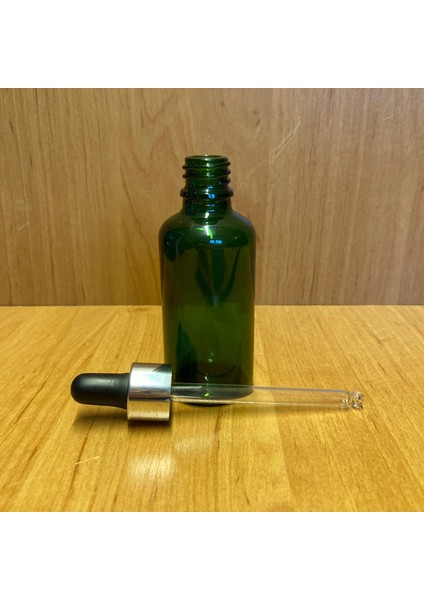 50 Ml Yeşil Cam Da Mlalıklı Şişe , Gümüş Metal Kapak , 50 Cc Yeşil Cam Da Mlalıklı Şişe X 6 Adet fiyatları