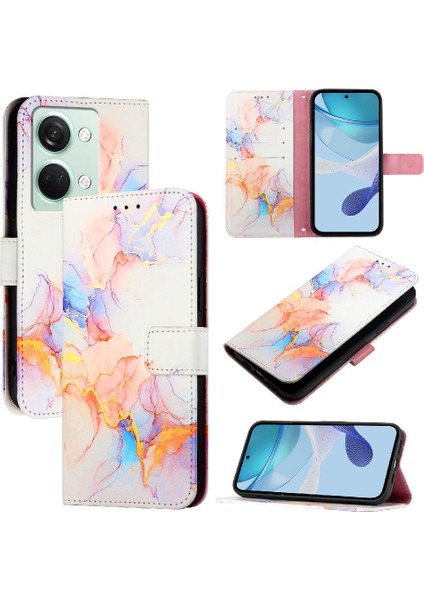 Oneplus Nord 3 Cüzdan Pu Deri Mermer Desen Kickstand Için Kılıf (Yurt Dışından) indirimleri