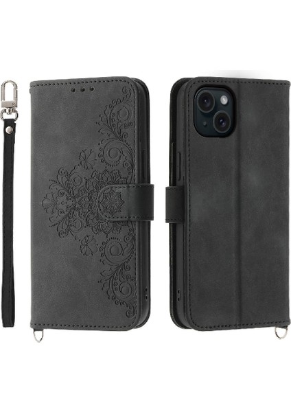Iphone 15 Için Flip Case Artı Çoklu Kredi Kartı Yuvaları Darbeye (Yurt Dışından)