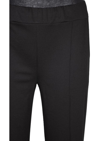 Kadın Bella Battal Beden Çimalı Yan Cepli Siyah Pantolon modelleri