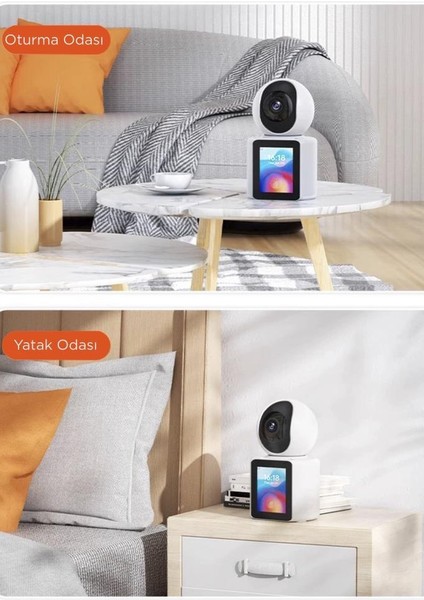 Cmr-11 Monitörlü Smart Ip Full Hd 360° Akıllı Güvenlik Kamerası Bebek Kamerası