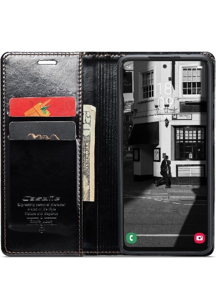 Samsung Galaxy Için Flip Case A53 5g Çılgın At Pu Deri Retro Cüzdan (Yurt Dışından)